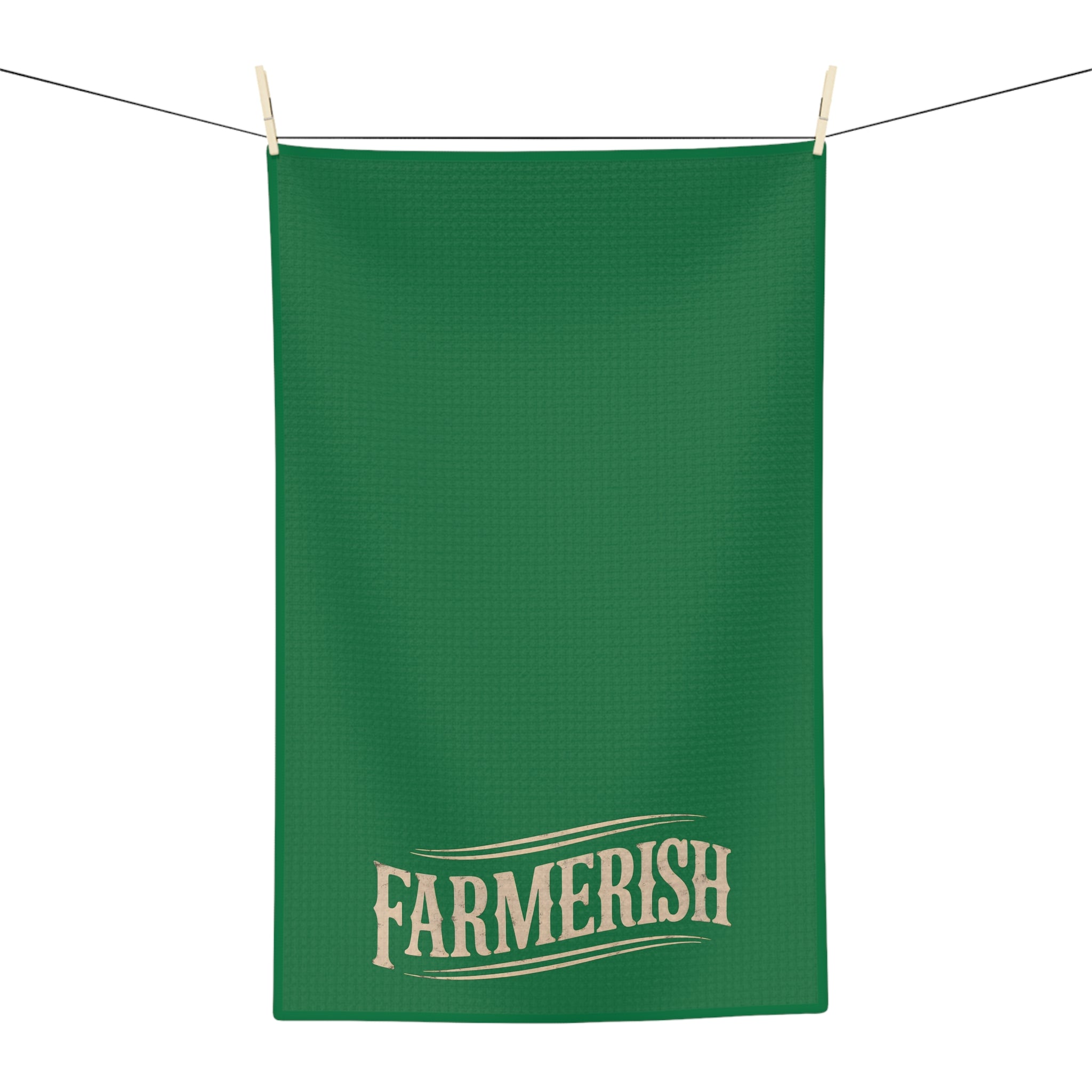 Green FARMERish Microfiber Tea Towel