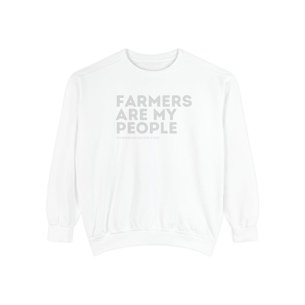 Farmers are my people Unisex Garment-Dyed Sweatshirt