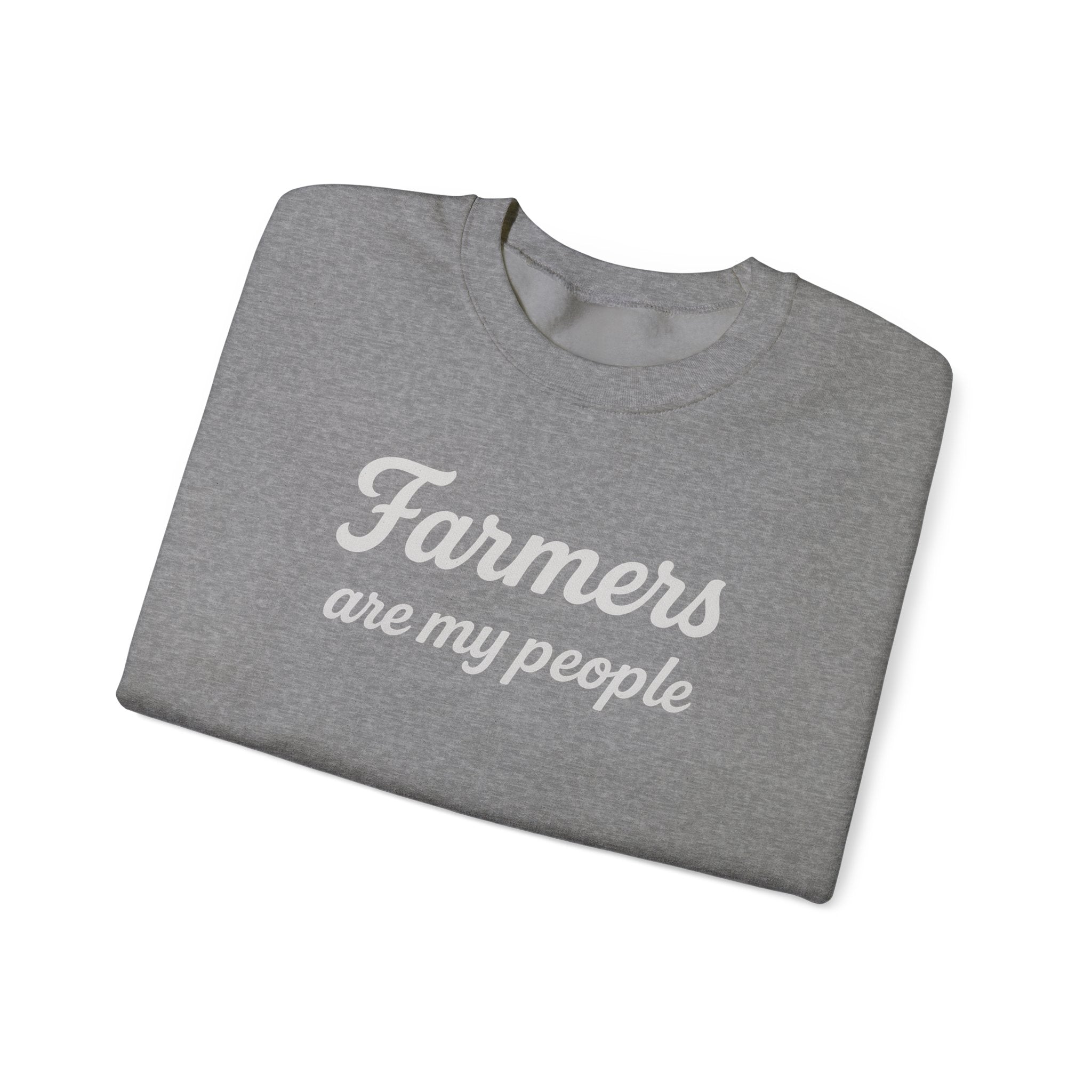 Farmers are my people farm wife sweatshirt with QR code on sleeve