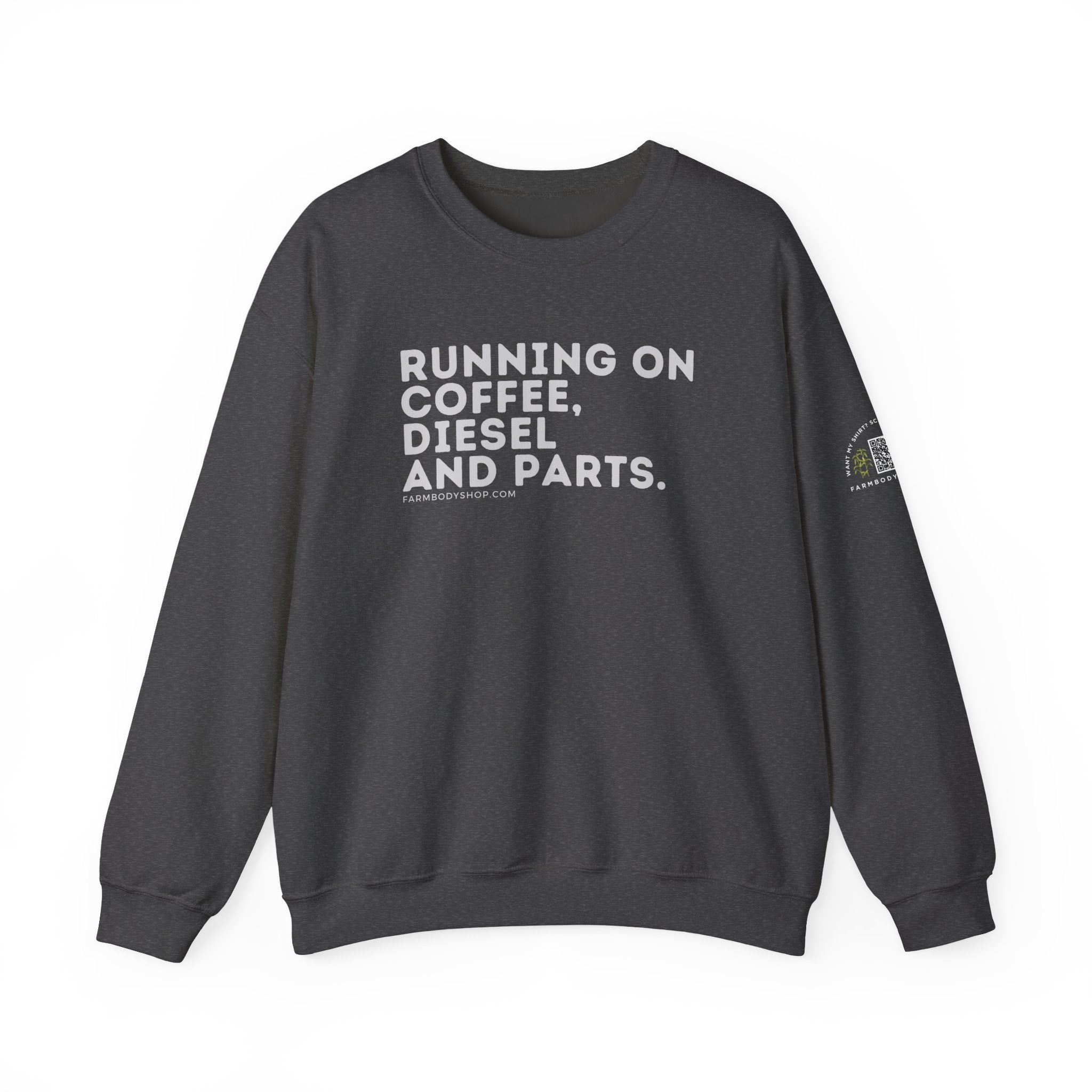 Harvest Coffee Diesel Funny Farming Crewneck Sweatshirt, Farmer Gift, Farm Life Shirt, Agriculture Apparel, Coffee Lover Gift