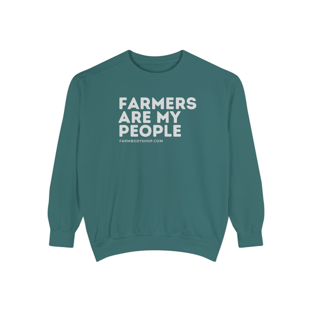 Farmers are my people Unisex Garment-Dyed Sweatshirt