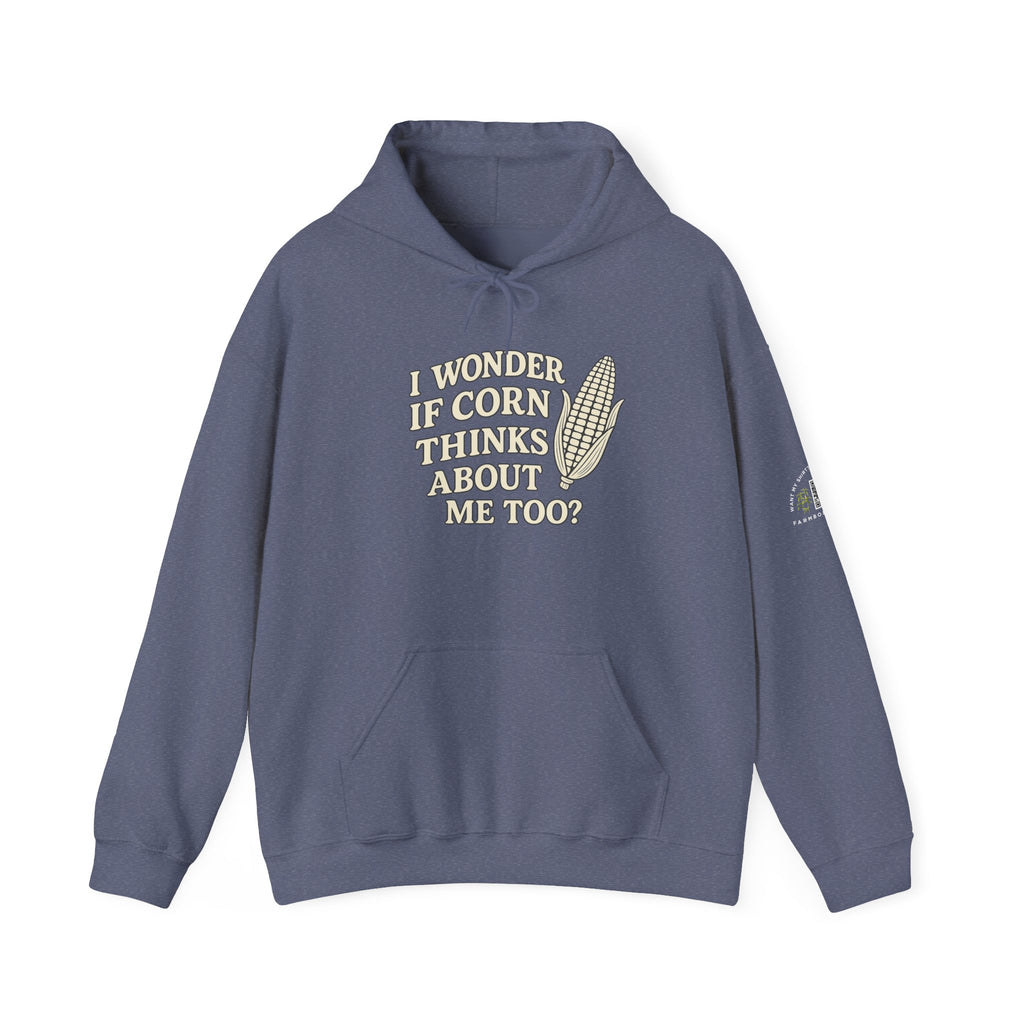 I wonder if corn thinks about me too Hoodie Agriculture Gift Idea