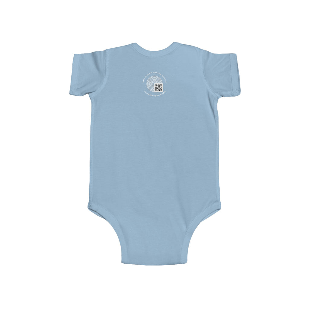 HE'S FARMING.  Cute Infant Fine farm Jersey Bodysuit