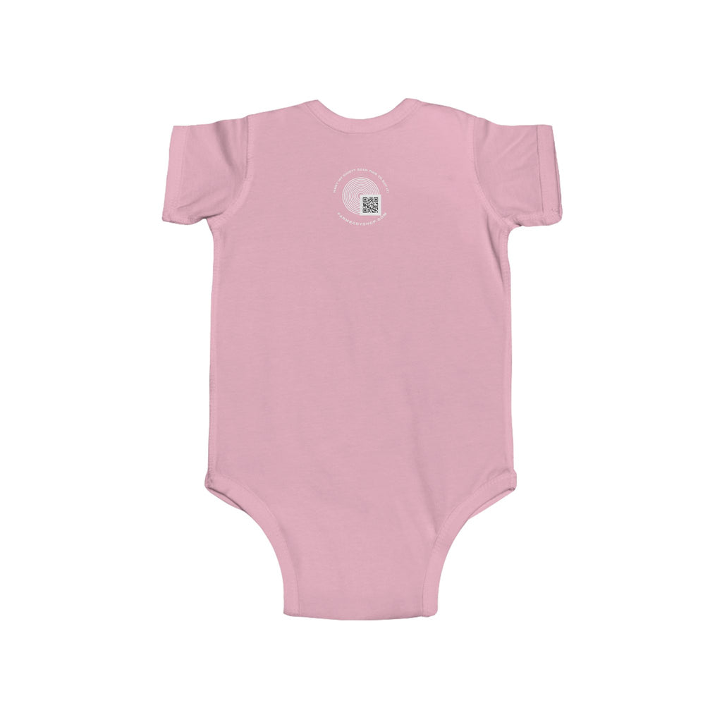 HE'S FARMING.  Cute Infant Fine farm Jersey Bodysuit