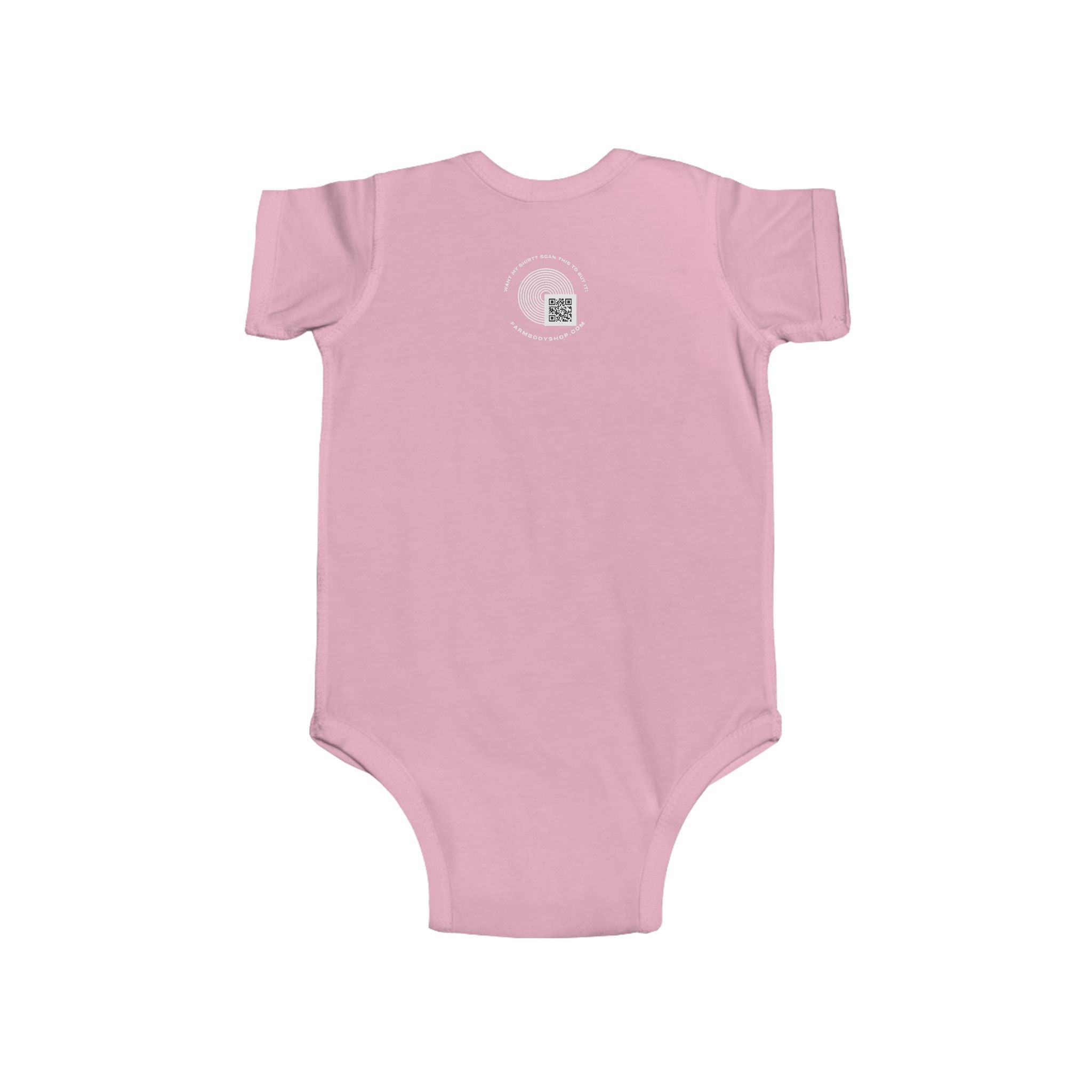 HE'S FARMING.  Cute Infant Fine farm Jersey Bodysuit