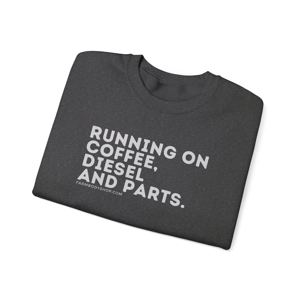 Harvest Coffee Diesel Funny Farming Crewneck Sweatshirt, Farmer Gift, Farm Life Shirt, Agriculture Apparel, Coffee Lover Gift