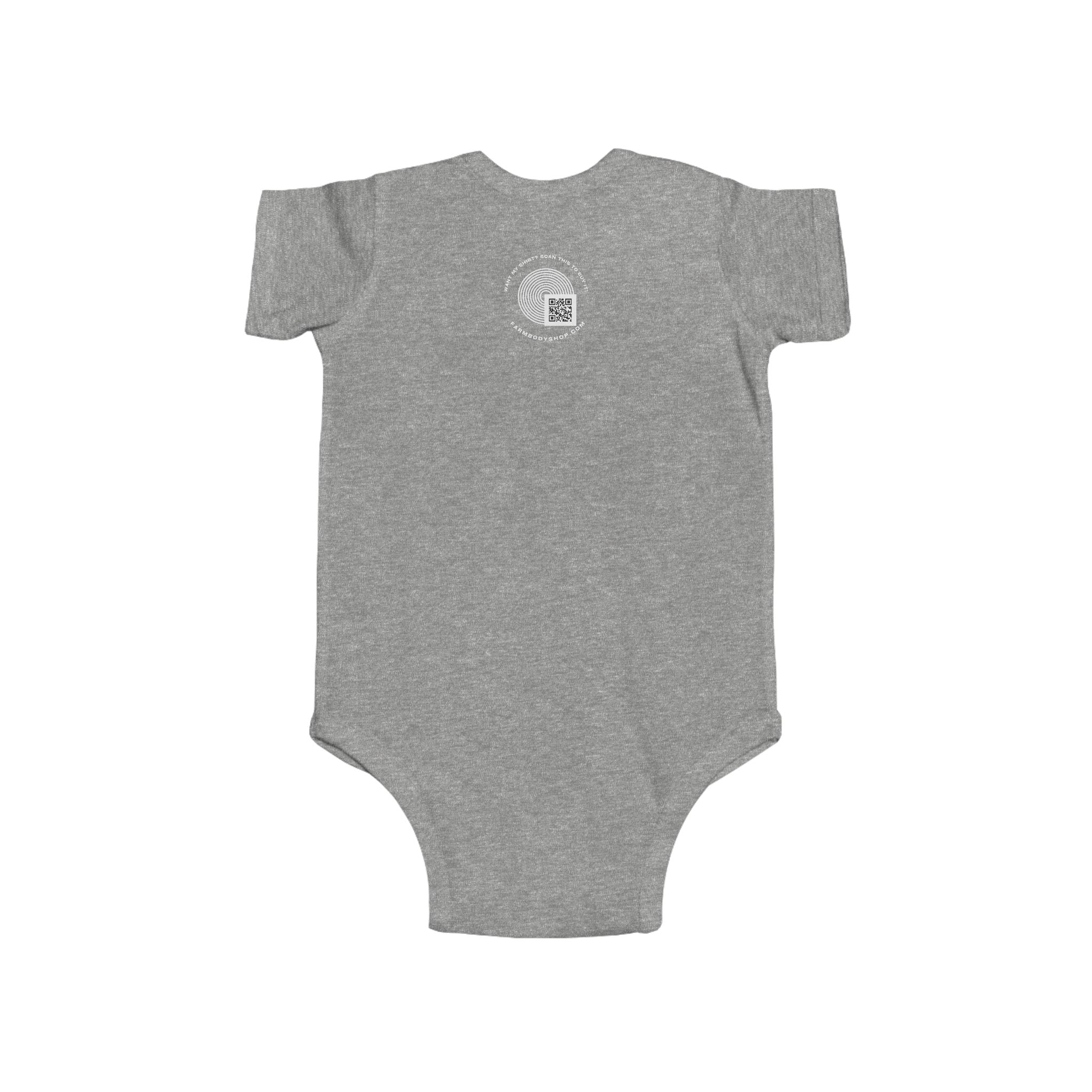 HE'S FARMING.  Cute Infant Fine farm Jersey Bodysuit