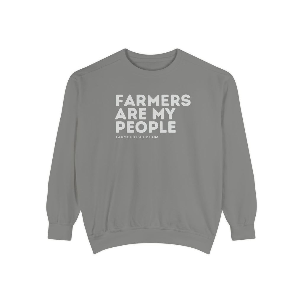 Farmers are my people Unisex Garment-Dyed Sweatshirt