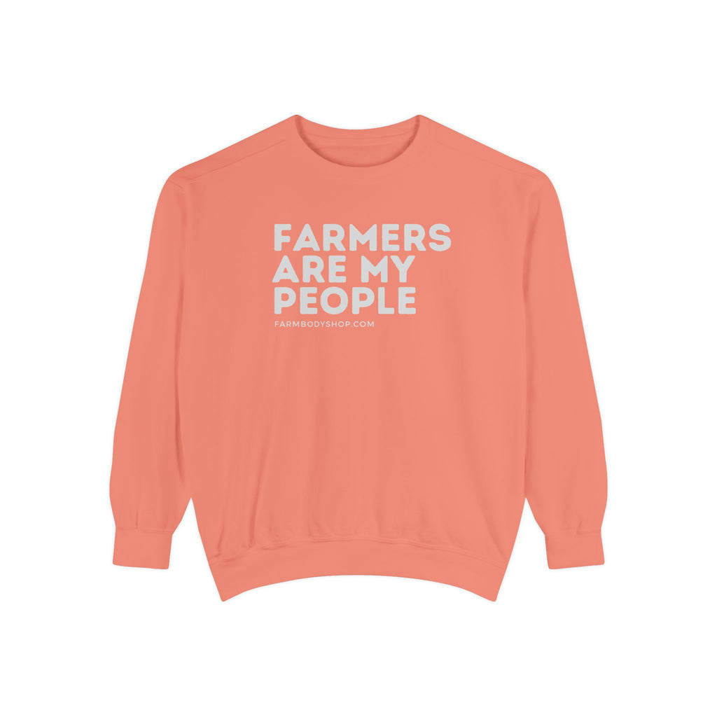 Farmers are my people Unisex Garment-Dyed Sweatshirt