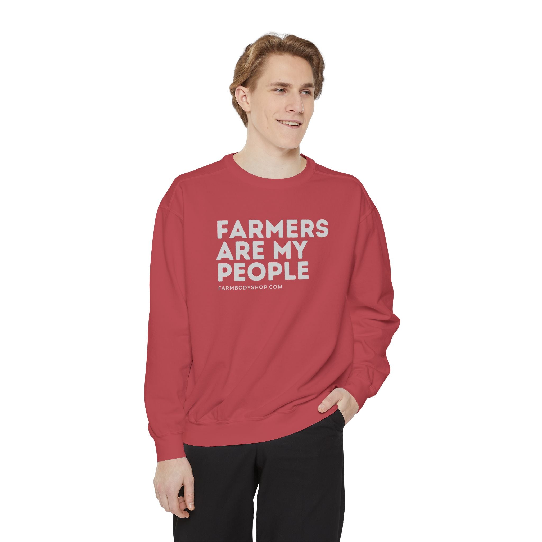 Farmers are my people Unisex Garment-Dyed Sweatshirt