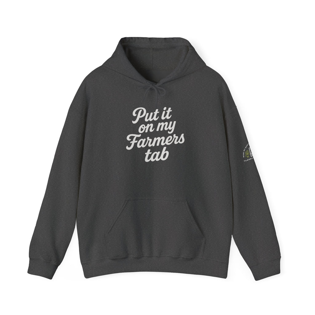 Put it on my Farmers Tab Farmwife Hoodie, Farmers Tab Sweatshirt, Farm Life Jumper, Country Wife Pullover, Agriculture Gift Idea