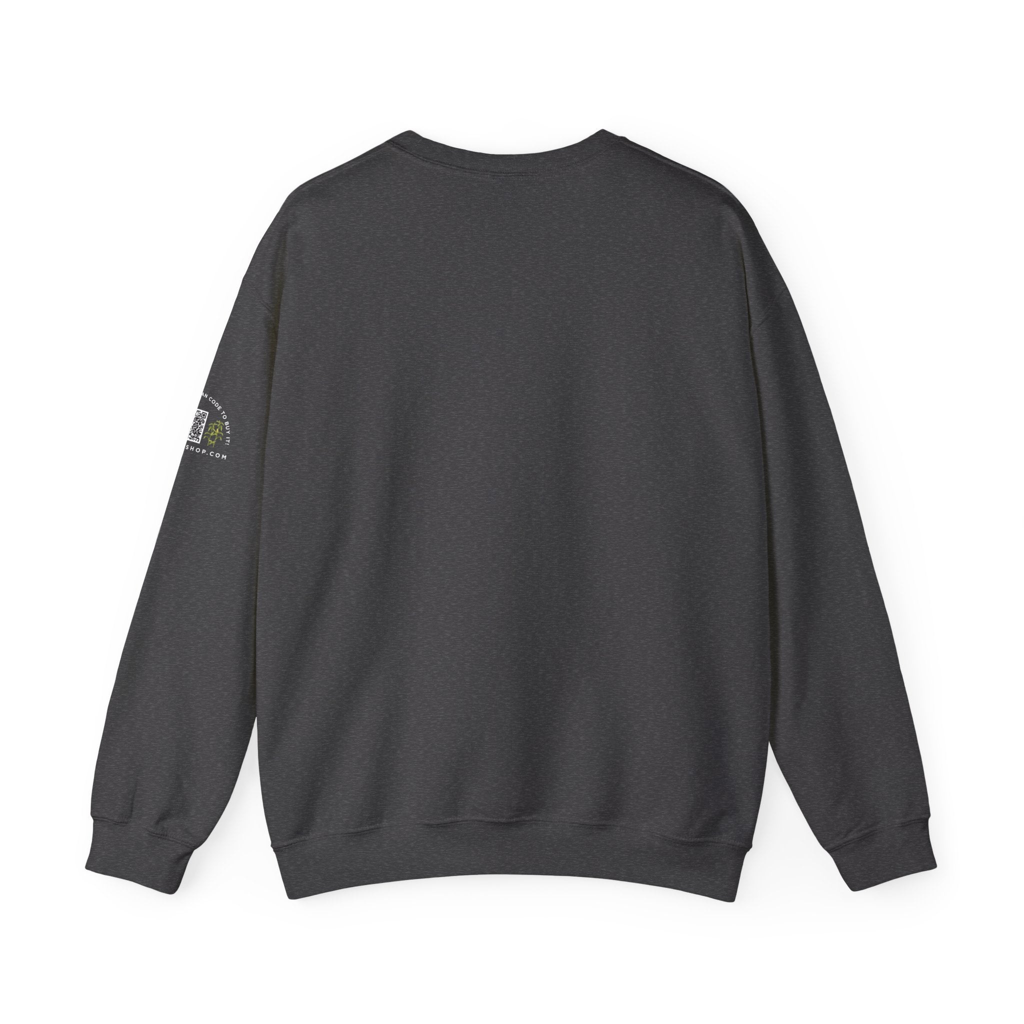 Put it on my farmers tab farm wife sweatshirt with QR code on sleeve