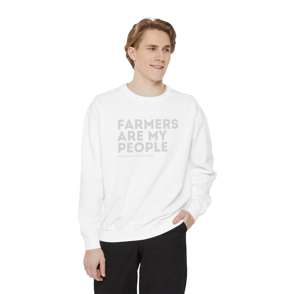 Farmers are my people Unisex Garment-Dyed Sweatshirt
