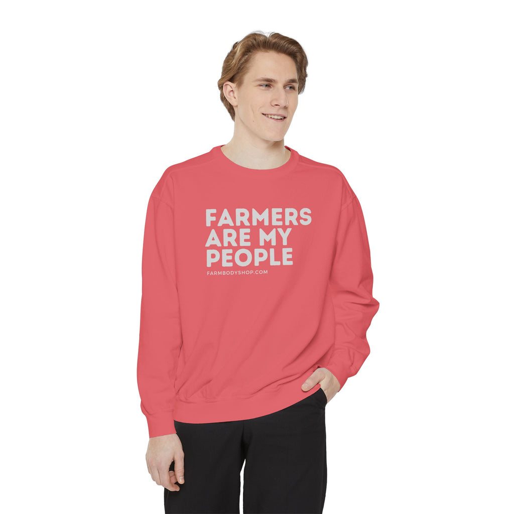 Farmers are my people Unisex Garment-Dyed Sweatshirt