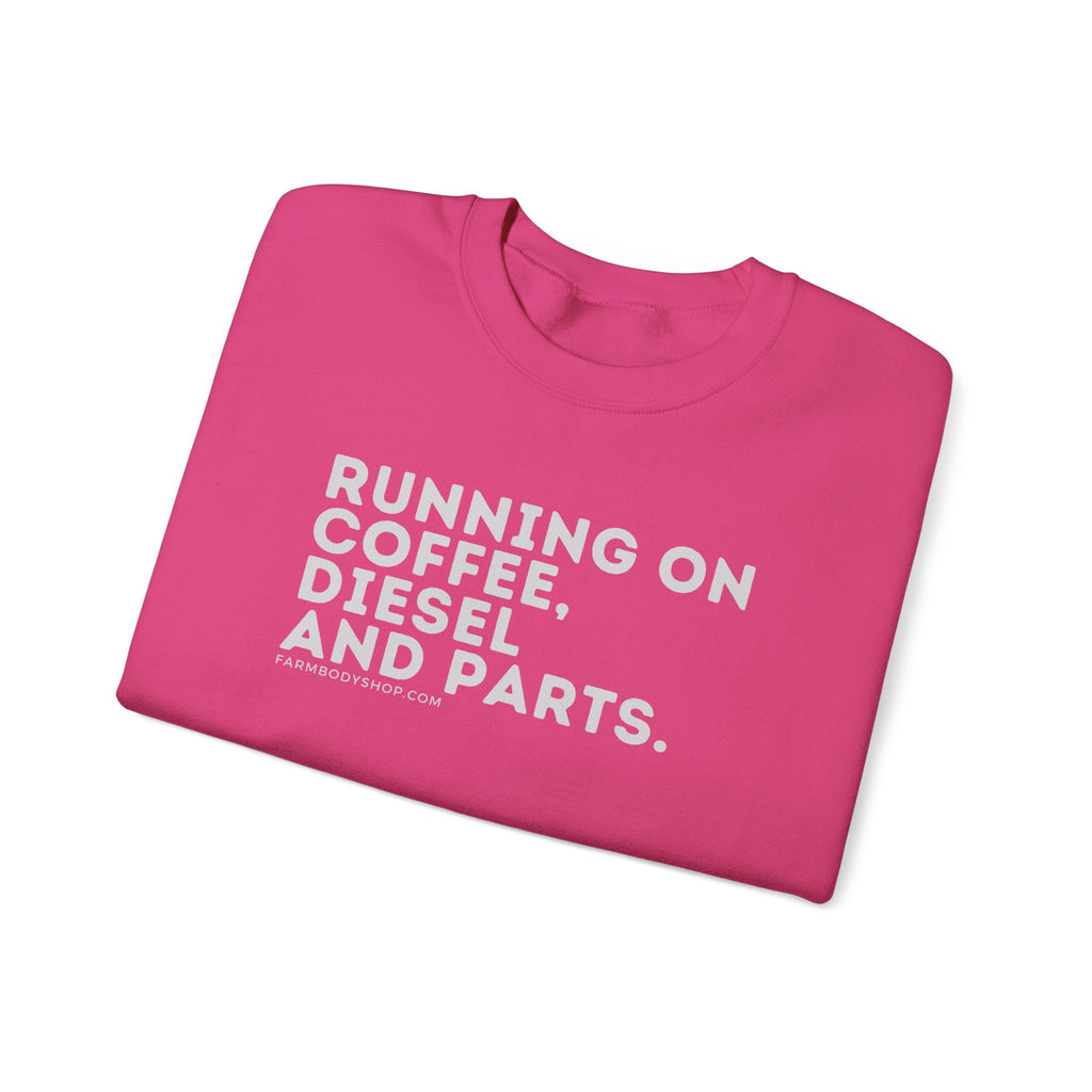 Harvest Coffee Diesel Funny Farming Crewneck Sweatshirt, Farmer Gift, Farm Life Shirt, Agriculture Apparel, Coffee Lover Gift