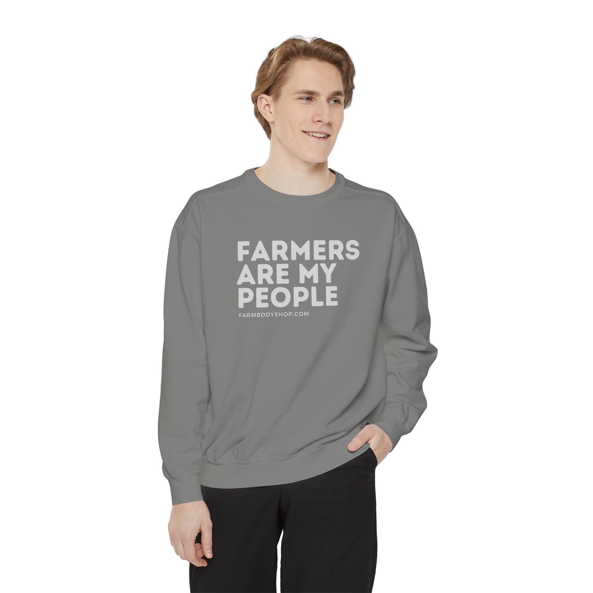Farmers are my people Unisex Garment-Dyed Sweatshirt