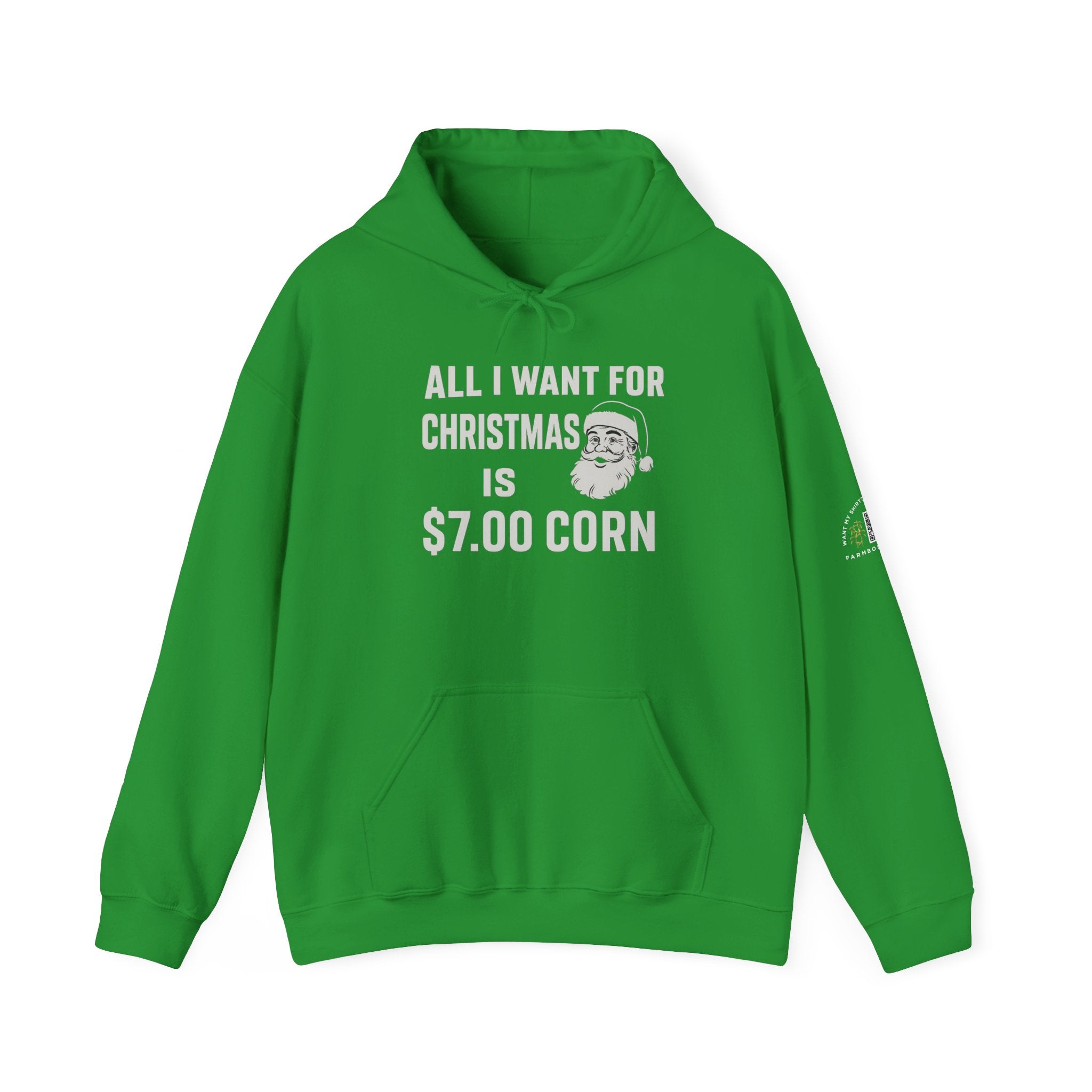 Christmas Farmer 7 dollar corn Hoodie Agriculture Gift Idea