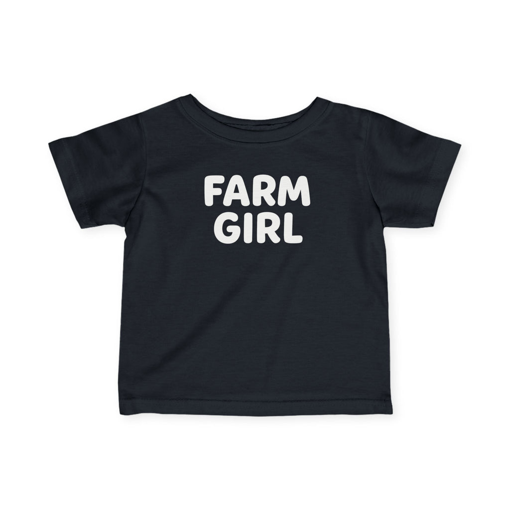 T-Shirt - Cute Pink Farm Girl Tee for Girls