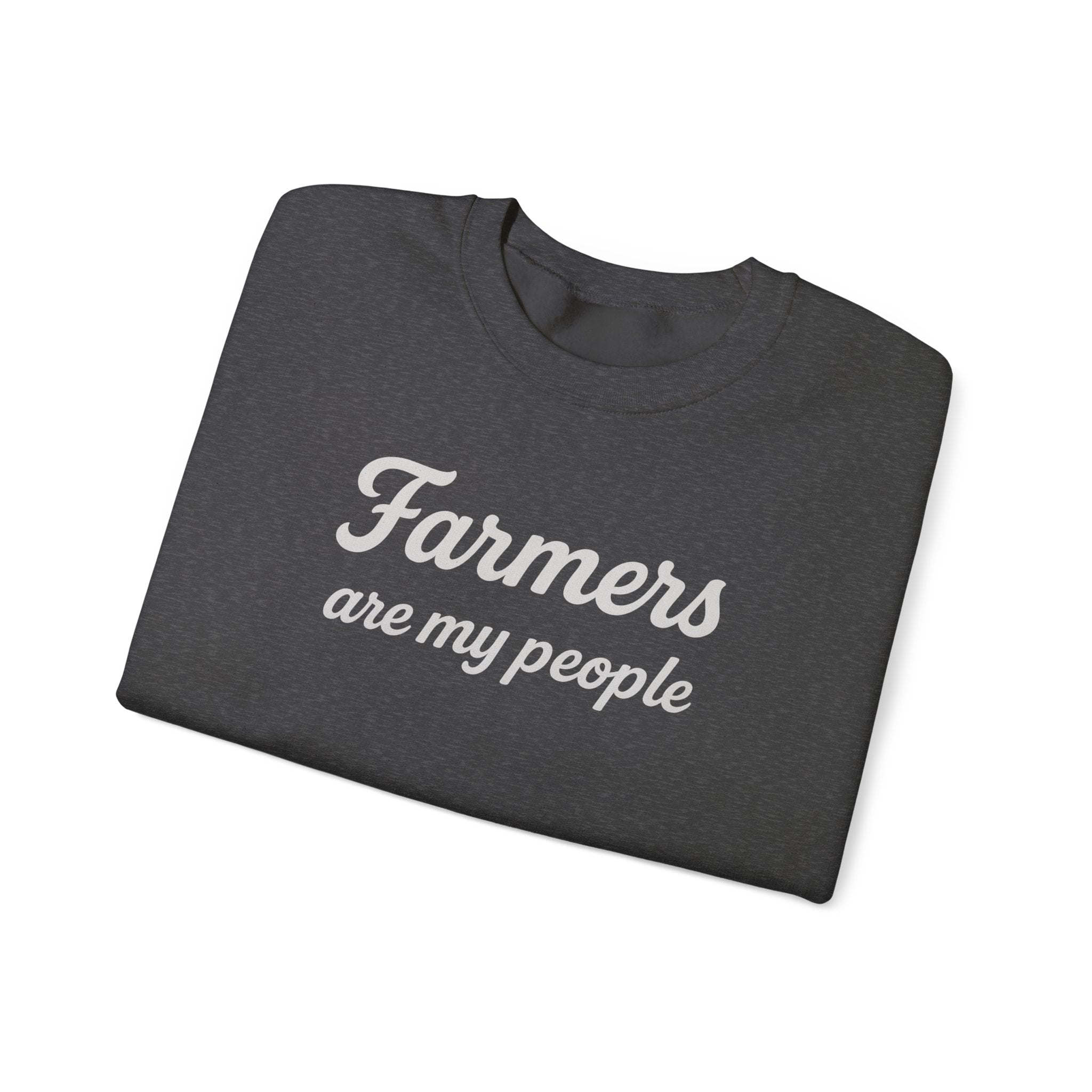 Farmers are my people farm wife sweatshirt with QR code on sleeve