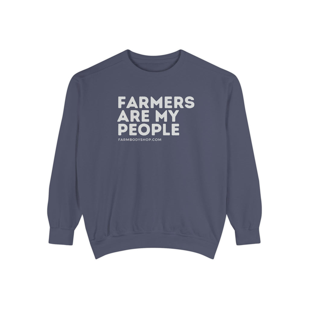 Farmers are my people Unisex Garment-Dyed Sweatshirt