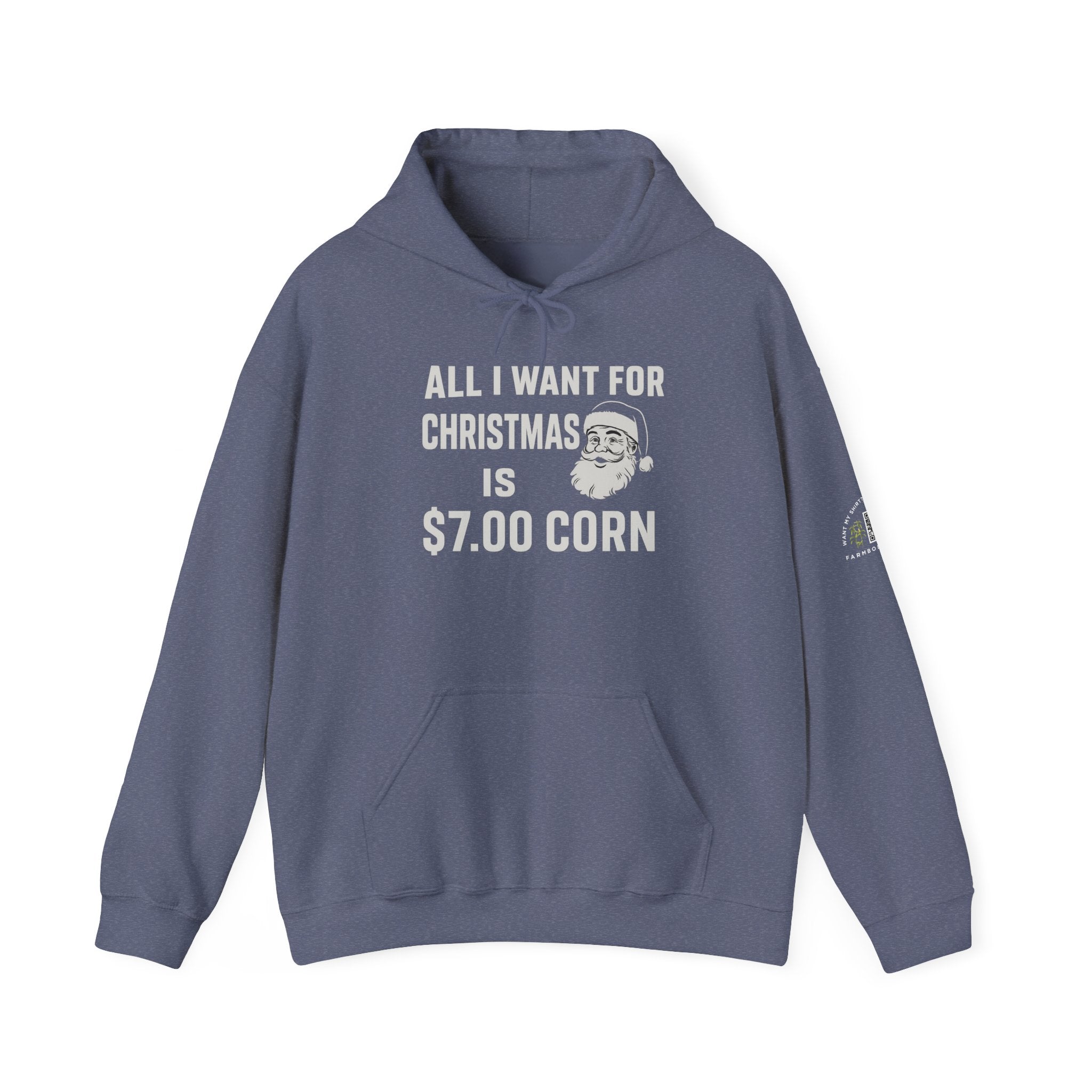 Christmas Farmer 7 dollar corn Hoodie Agriculture Gift Idea