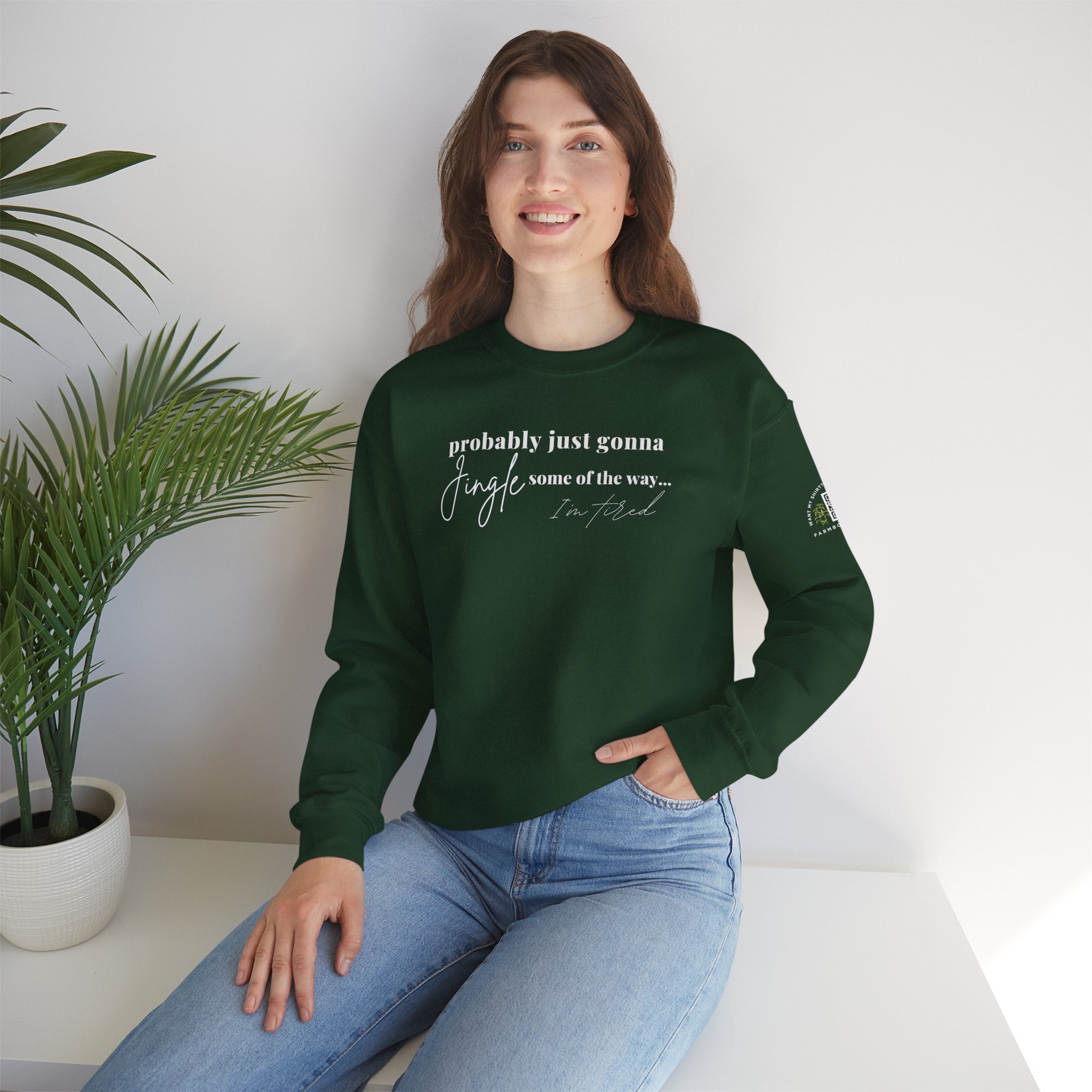Jingle some of the way Christmas shirt Unisex Heavy Blend™ Crewneck Sweatshirt