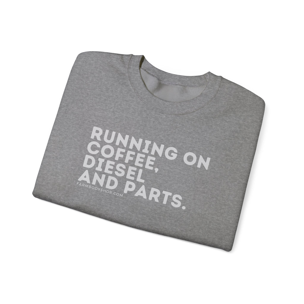 Harvest Coffee Diesel Funny Farming Crewneck Sweatshirt, Farmer Gift, Farm Life Shirt, Agriculture Apparel, Coffee Lover Gift