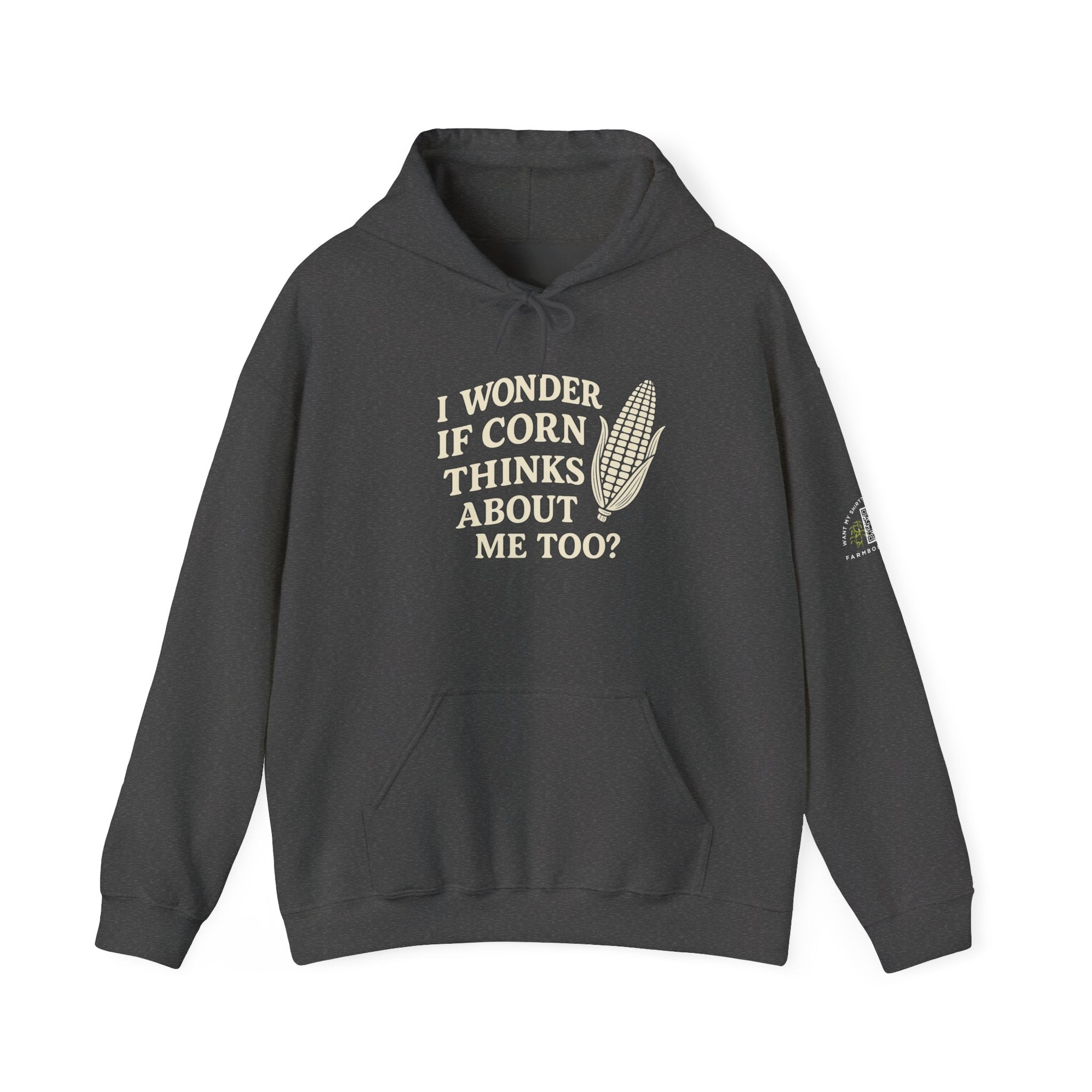 I WONDER if corn things about me too? Farm Swag sweatshirtCorn Farmer Unisex Hoodie Sweatshirt, Agriculture Gift, Rural Homestead Clothing, Country Harvest Apparel, Farmer