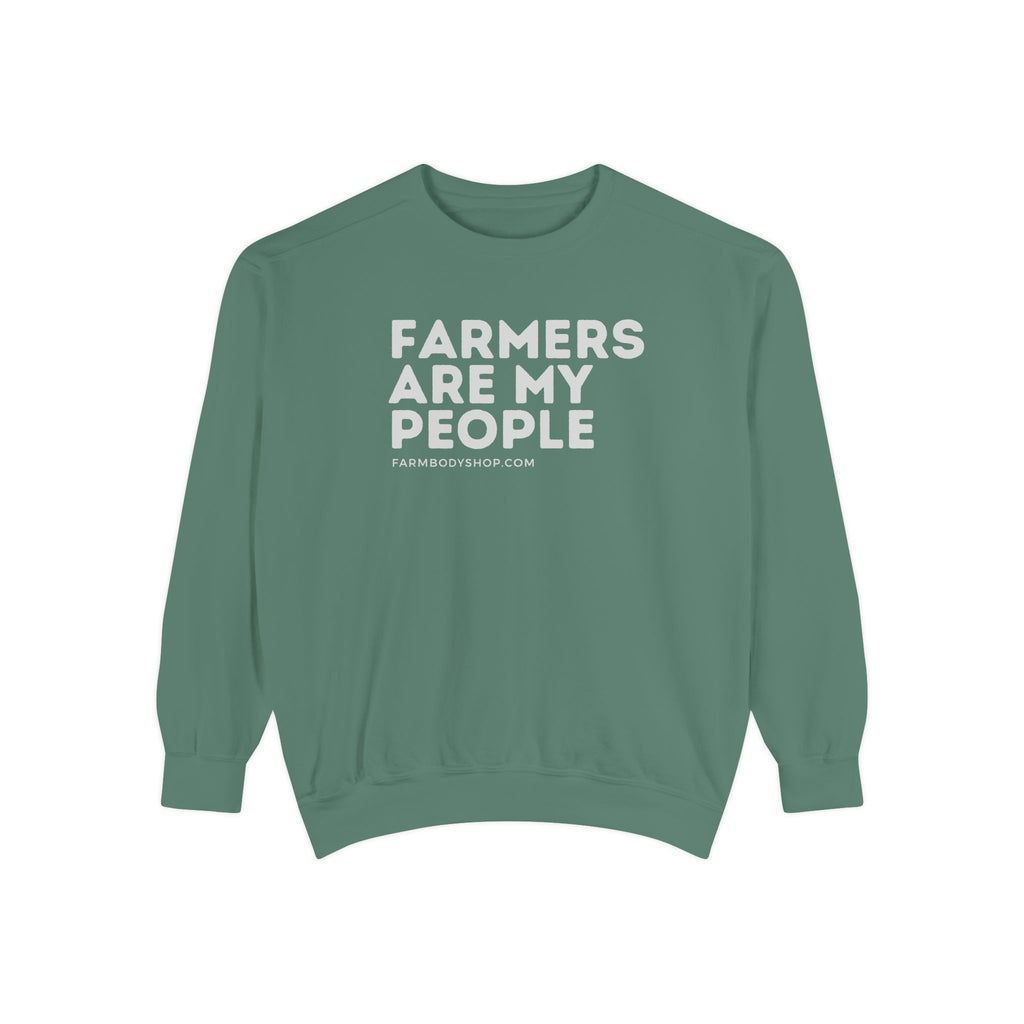 Farmers are my people Unisex Garment-Dyed Sweatshirt
