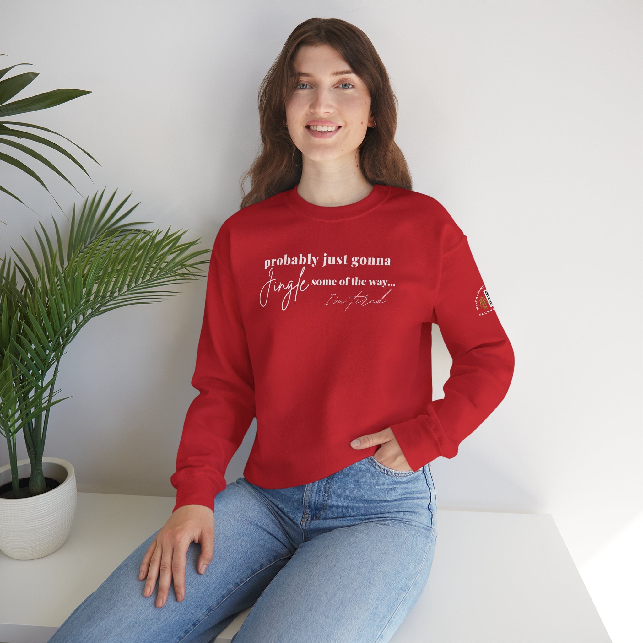 Jingle some of the way Christmas shirt Unisex Heavy Blend™ Crewneck Sweatshirt