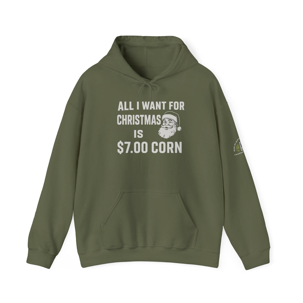 Christmas Farmer 7 dollar corn Hoodie Agriculture Gift Idea