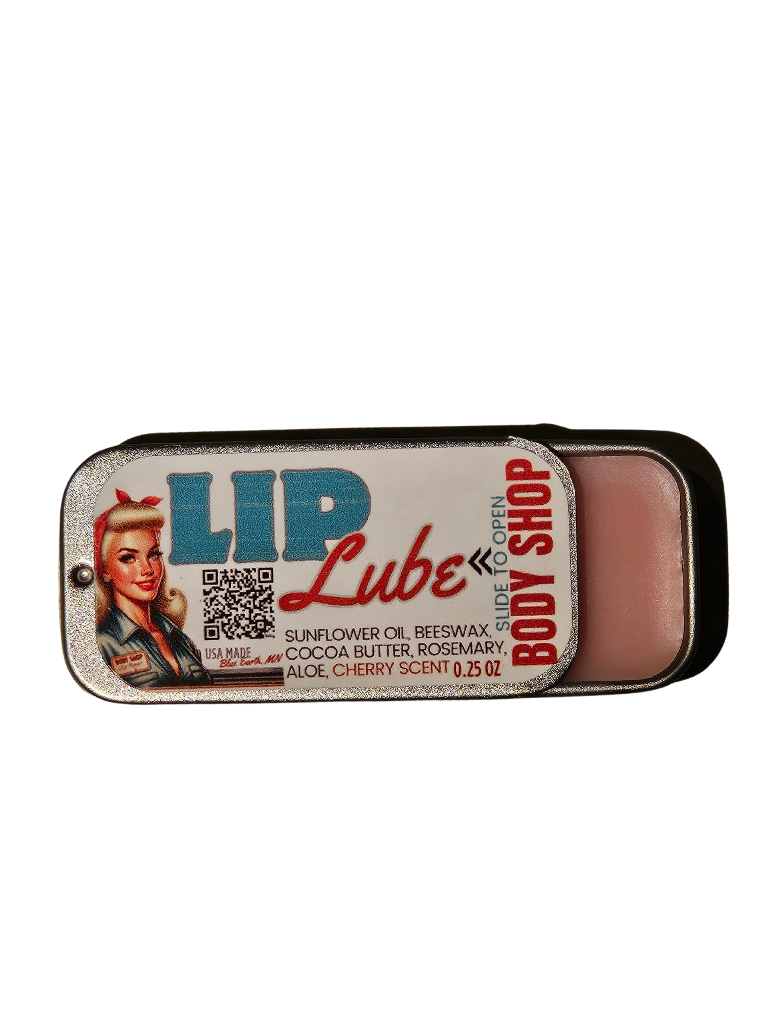 LIP LUBE a Vintage slide tin chapstick lip balm naturally made