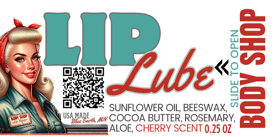 LIP LUBE a Vintage slide tin chapstick lip balm naturally made